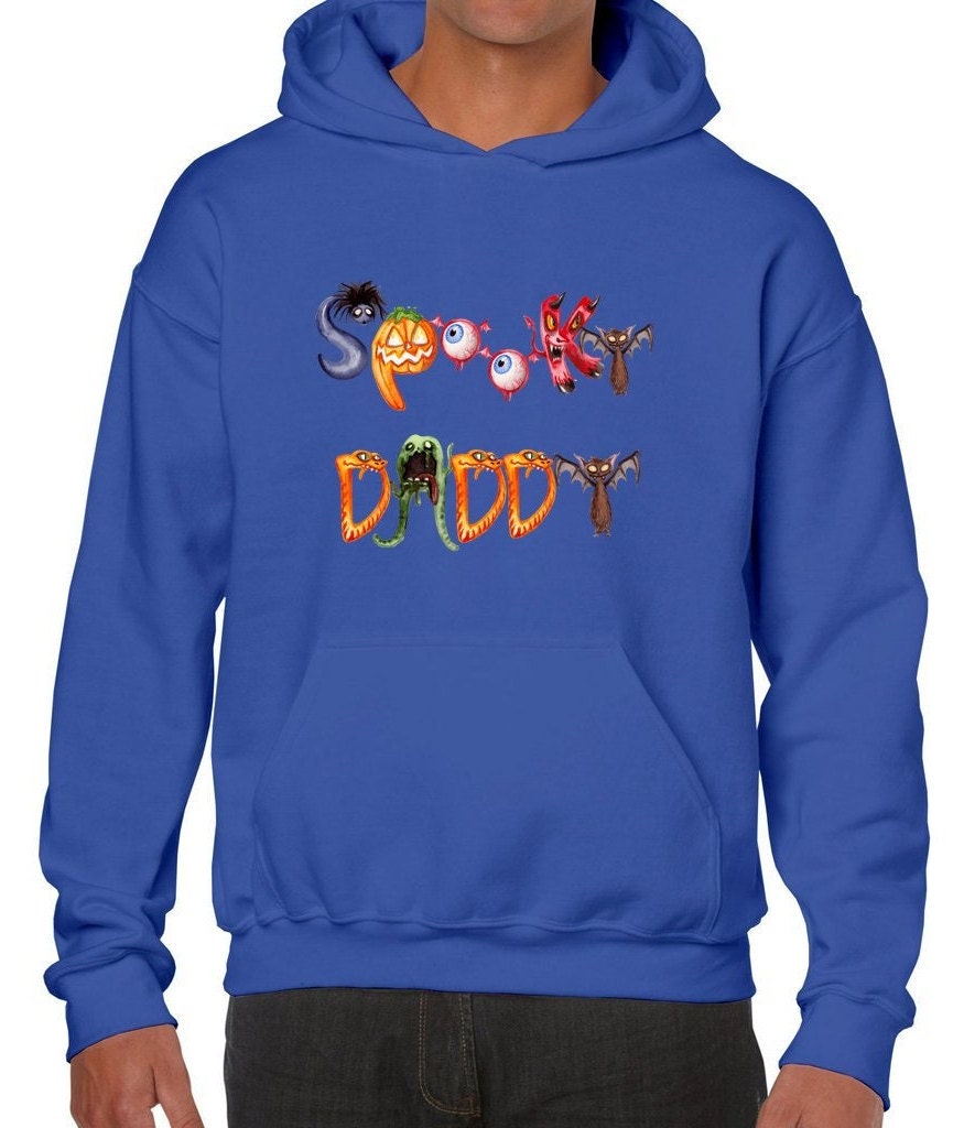 Spooky Daddy Hoodie, Unisex Heavy Blend Hooded Sweatshirt, Graphic Fall Pullover, Cute Halloween Hoodie, Matching Halloween Sweatshirt