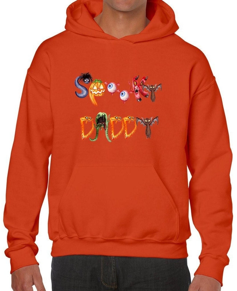 Spooky Daddy Hoodie, Unisex Heavy Blend Hooded Sweatshirt, Graphic Fall Pullover, Cute Halloween Hoodie, Matching Halloween Sweatshirt