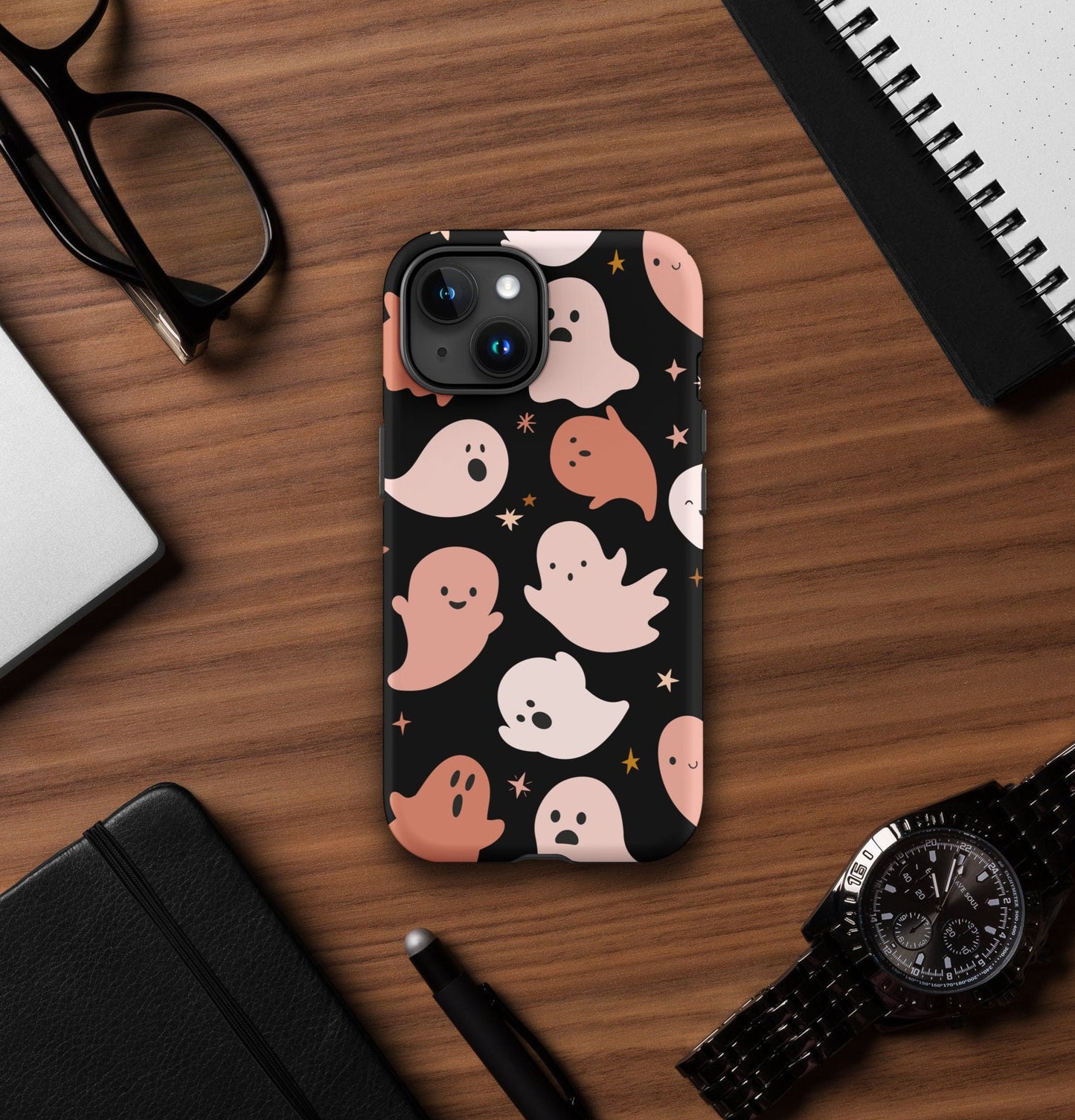 Spooky Ghost iPhone Case, Halloween Phone Case, Fall Phone Case, Autumn Phone Case, iphone15 phone case, iPhone 14 Case