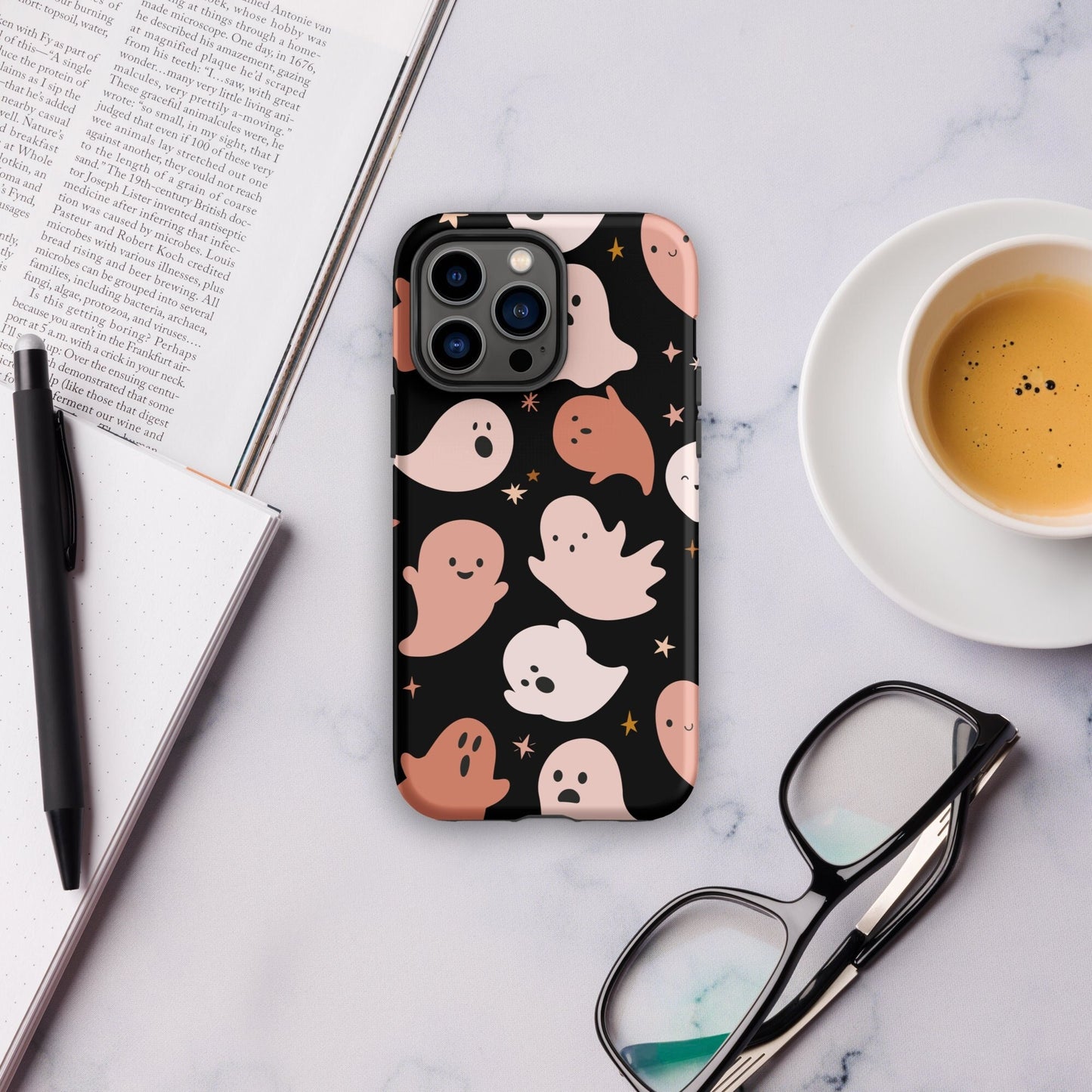 Spooky Ghost iPhone Case, Halloween Phone Case, Fall Phone Case, Autumn Phone Case, iphone15 phone case, iPhone 14 Case