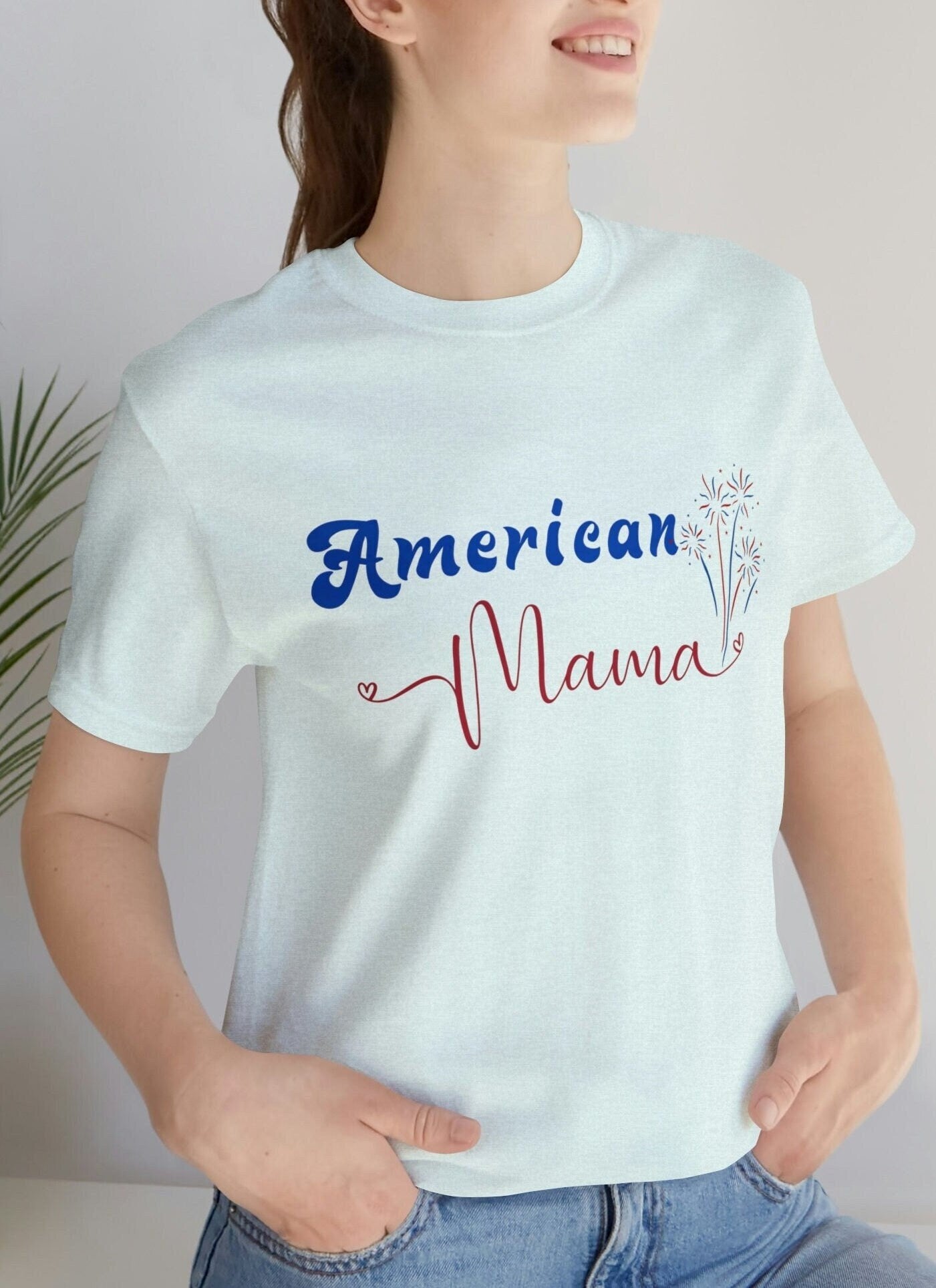 4Th Of July Shirt, All American Mama, American Mama Shirt, American Mama Retro, Fourth Of July Shirt