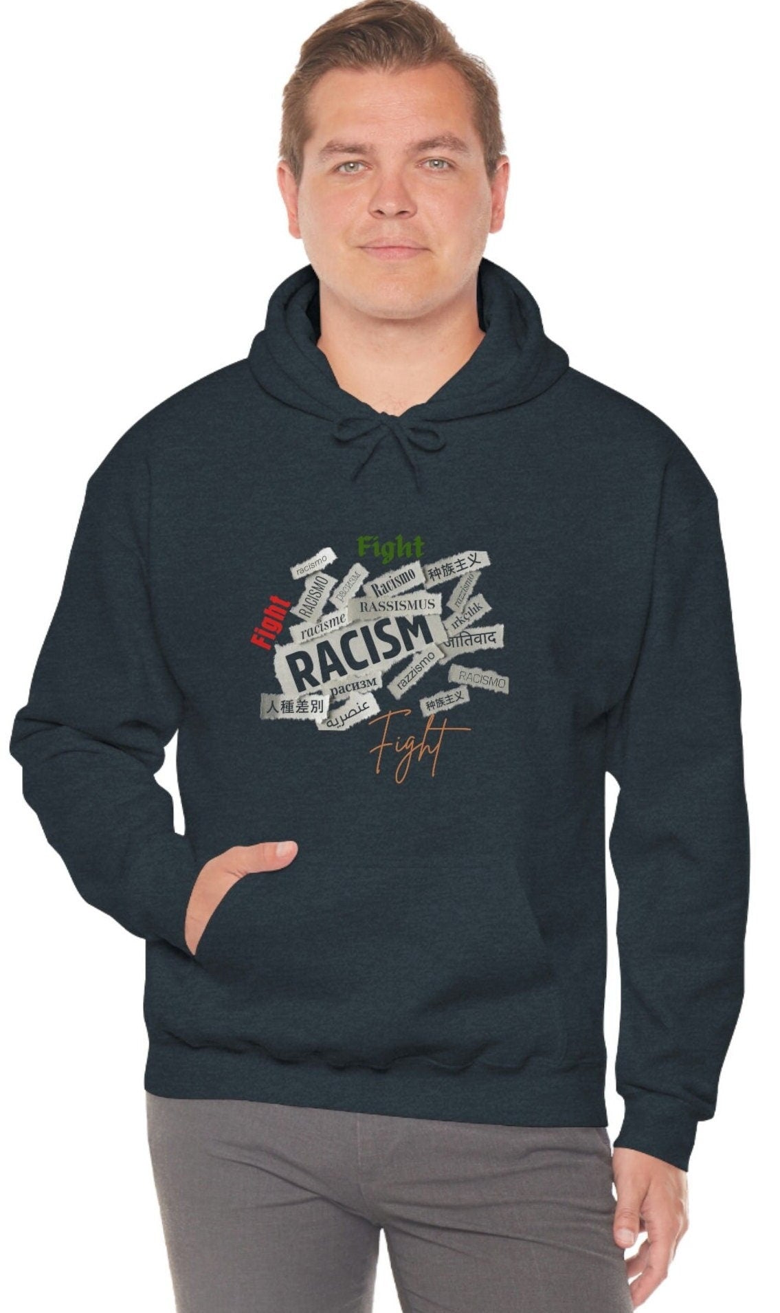 Black History Month Hoodie, Anti-Racism Pullover, Human Rights Shirt, Strike Unisex Heavy Blend Hooded Sweatshirt