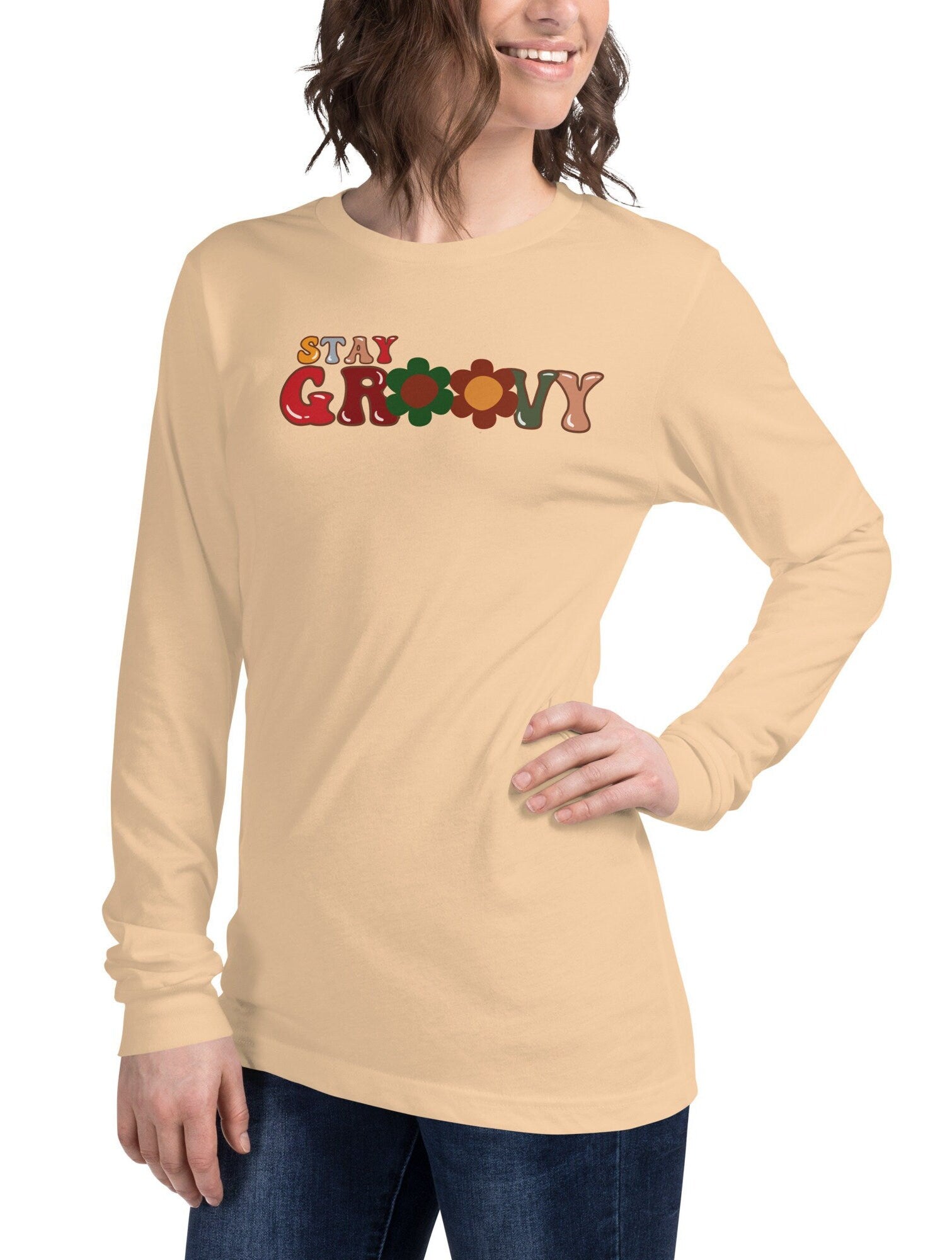 Stay Groovy Shirt, Flower Summer Shirt