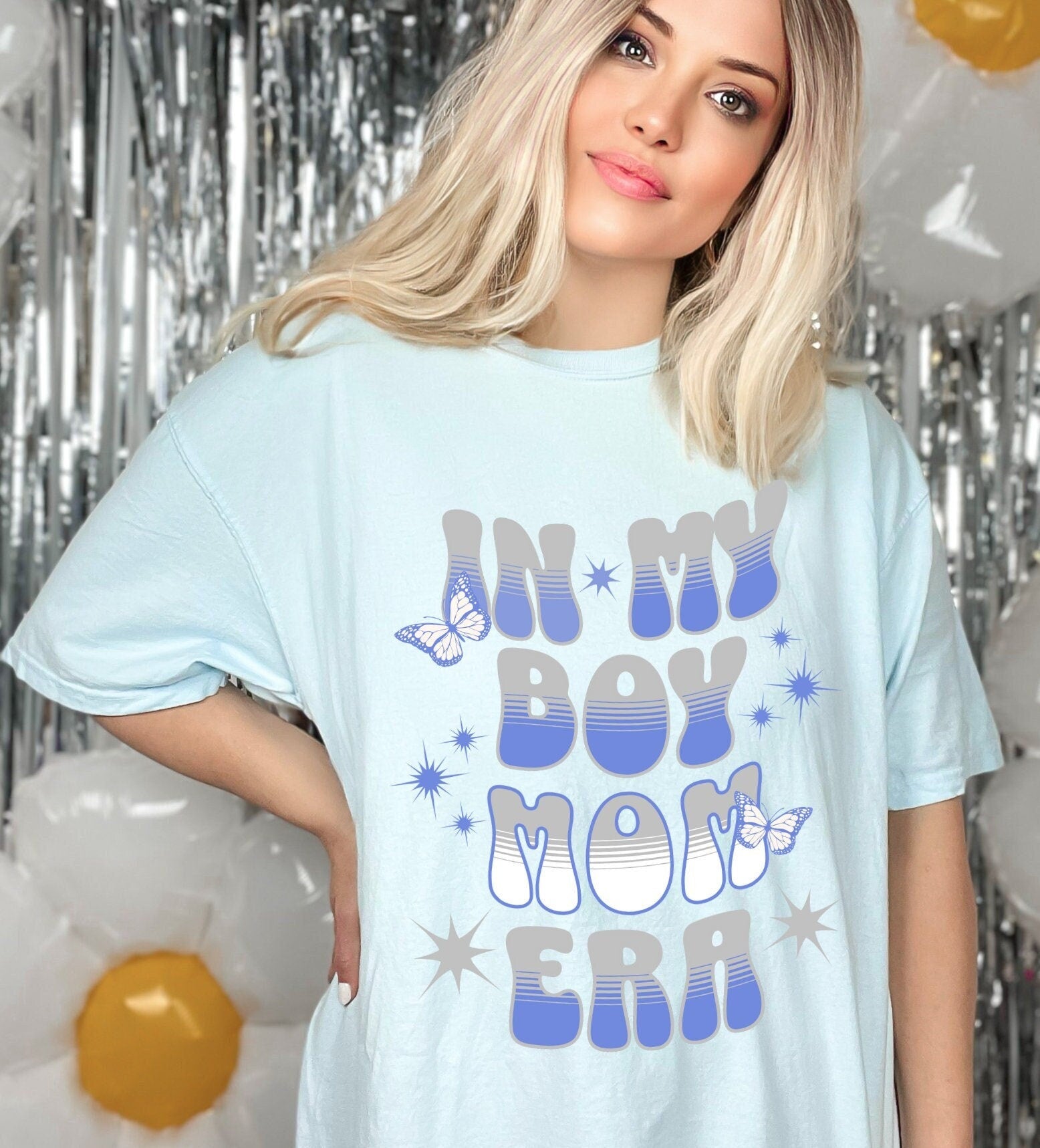 In My Boy Mom Era Comfort Color Shirt, Expecting Mom Gift, In My Mom Era Shirt, Boy Mama shirt, Baby Announcement