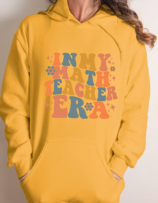 In My Math Teacher Era Hoodie, Teacher Appreciation, Math Teacher Gift, Math teacher Sweater