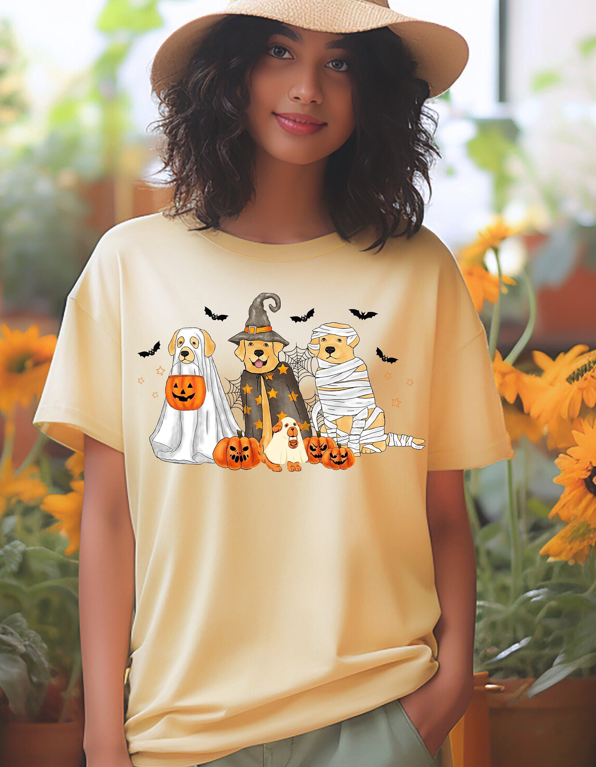 Comfort Colors Ghost Dogs Shirt, Halloween Dog Shirt, Dog Lovers Shirt, Spooky Season Shirt, Trick Or Treat Shirt