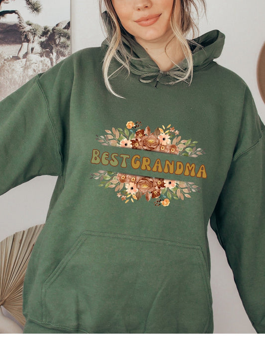 Grandmother Hoodie, Grandma Trendy Sweater, Grandmother pullover present, Unisex Heavy Blend Hooded Sweatshirt