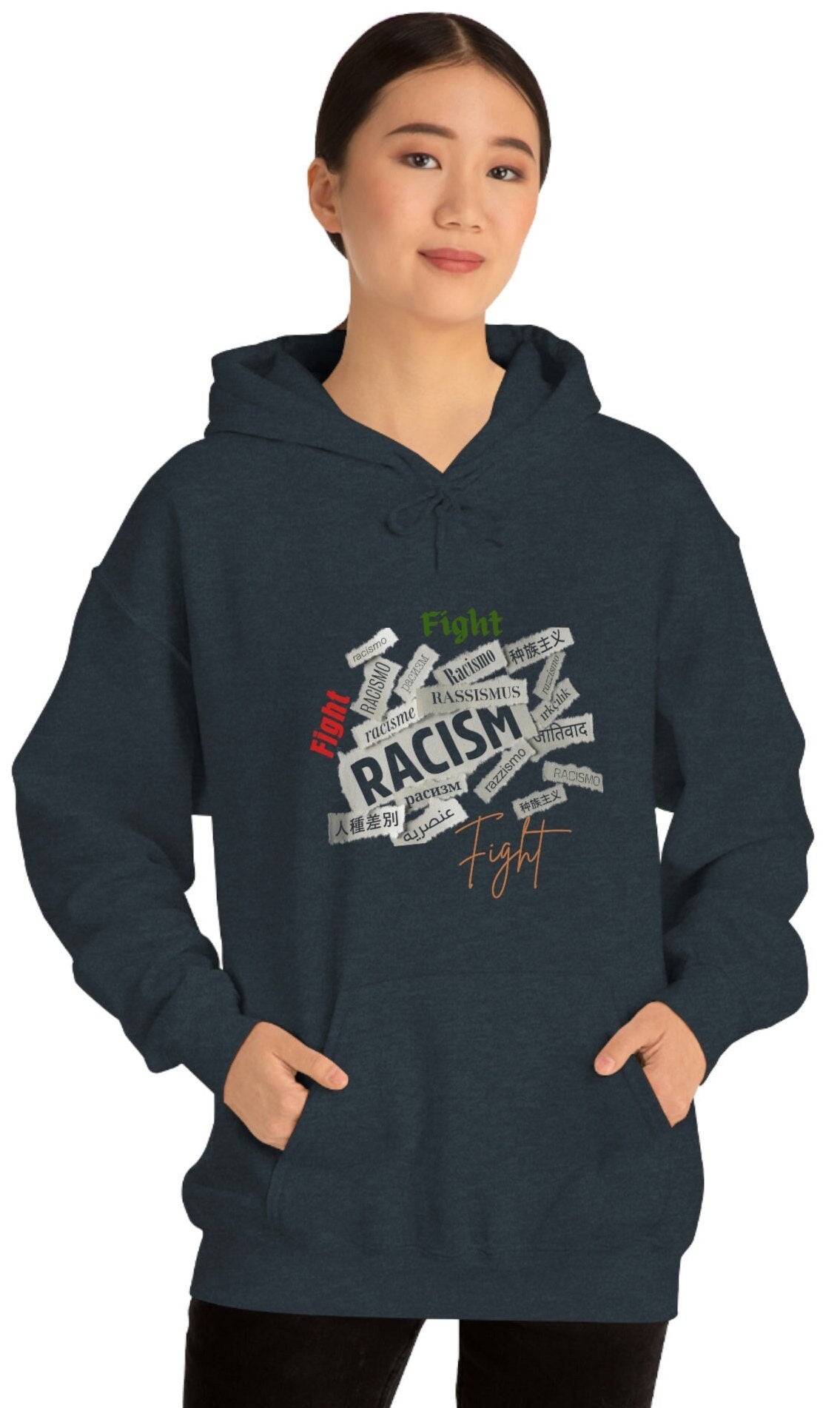 Black History Month Hoodie, Anti-Racism Pullover, Human Rights Shirt, Strike Unisex Heavy Blend Hooded Sweatshirt