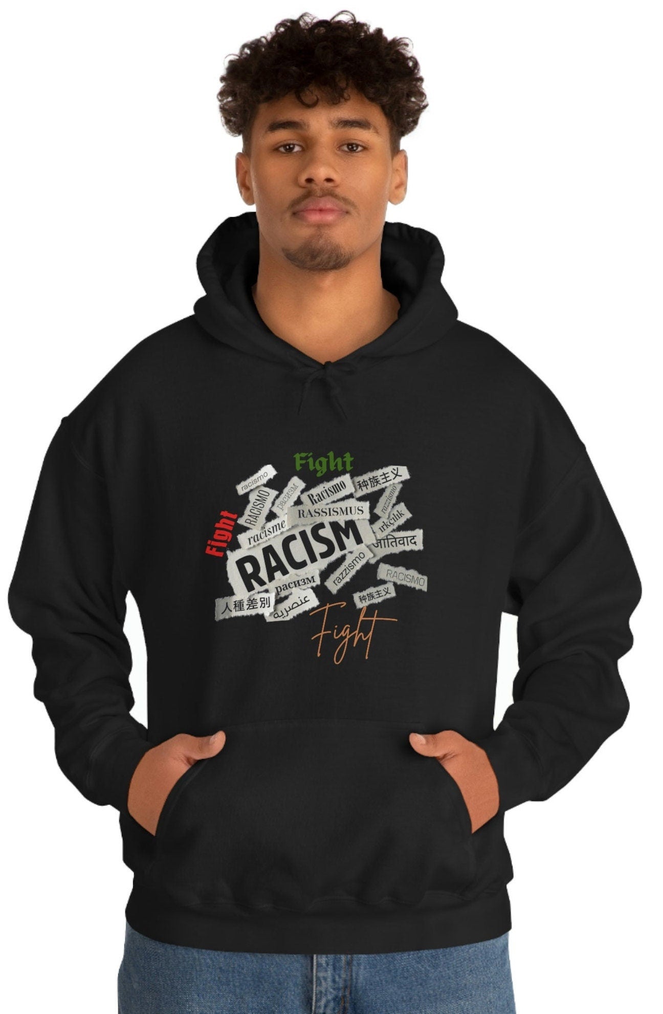 Black History Month Hoodie, Anti-Racism Pullover, Human Rights Shirt, Strike Unisex Heavy Blend Hooded Sweatshirt