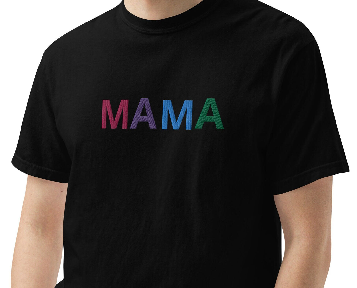 Embroidered Mama t-shirt, Mother day gift, pregnency annoincement