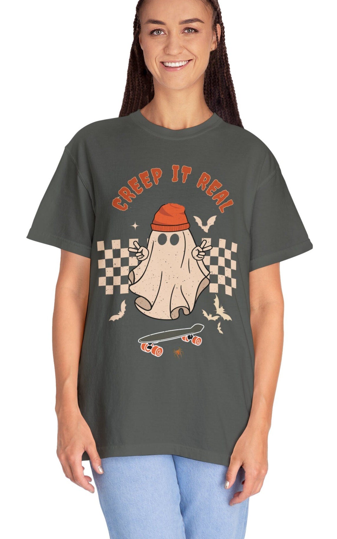 Comfort Colors Halloween shirt, Creep It Real Shirt, Ghost Halloween Shirt, Witch Shirt, Fall Shirt