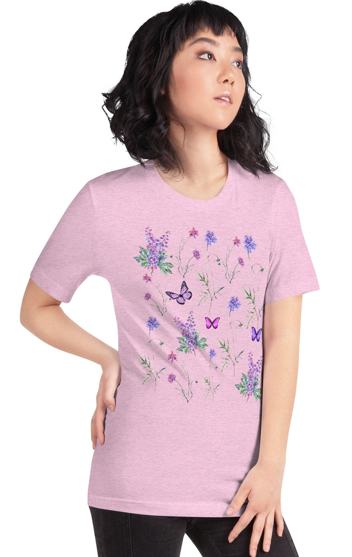 Botanical wildflower shirt