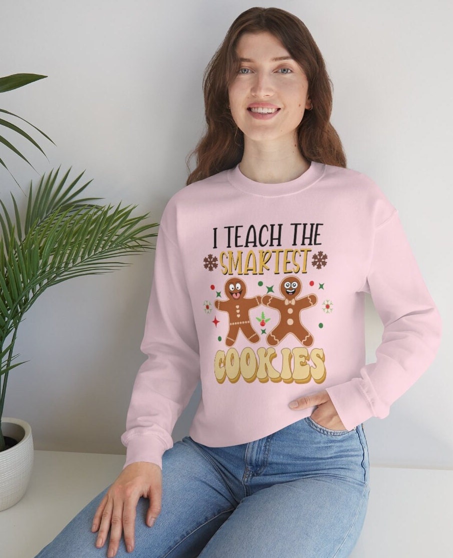 Teacher Of Smart Cookies Sweatshirt, Christmas Cookies Sweatshirt, Teacher Christmas Gift, Teacher Holiday Pullover