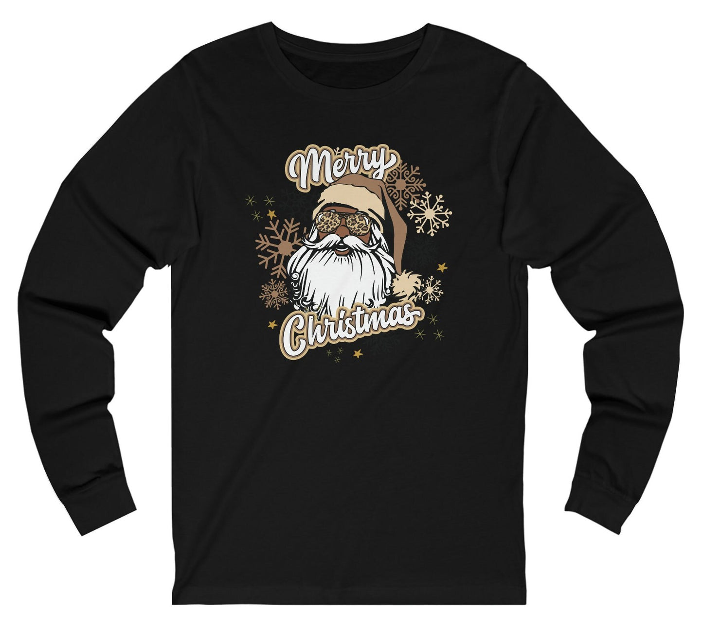 Black Santa Long Sleeve Tee