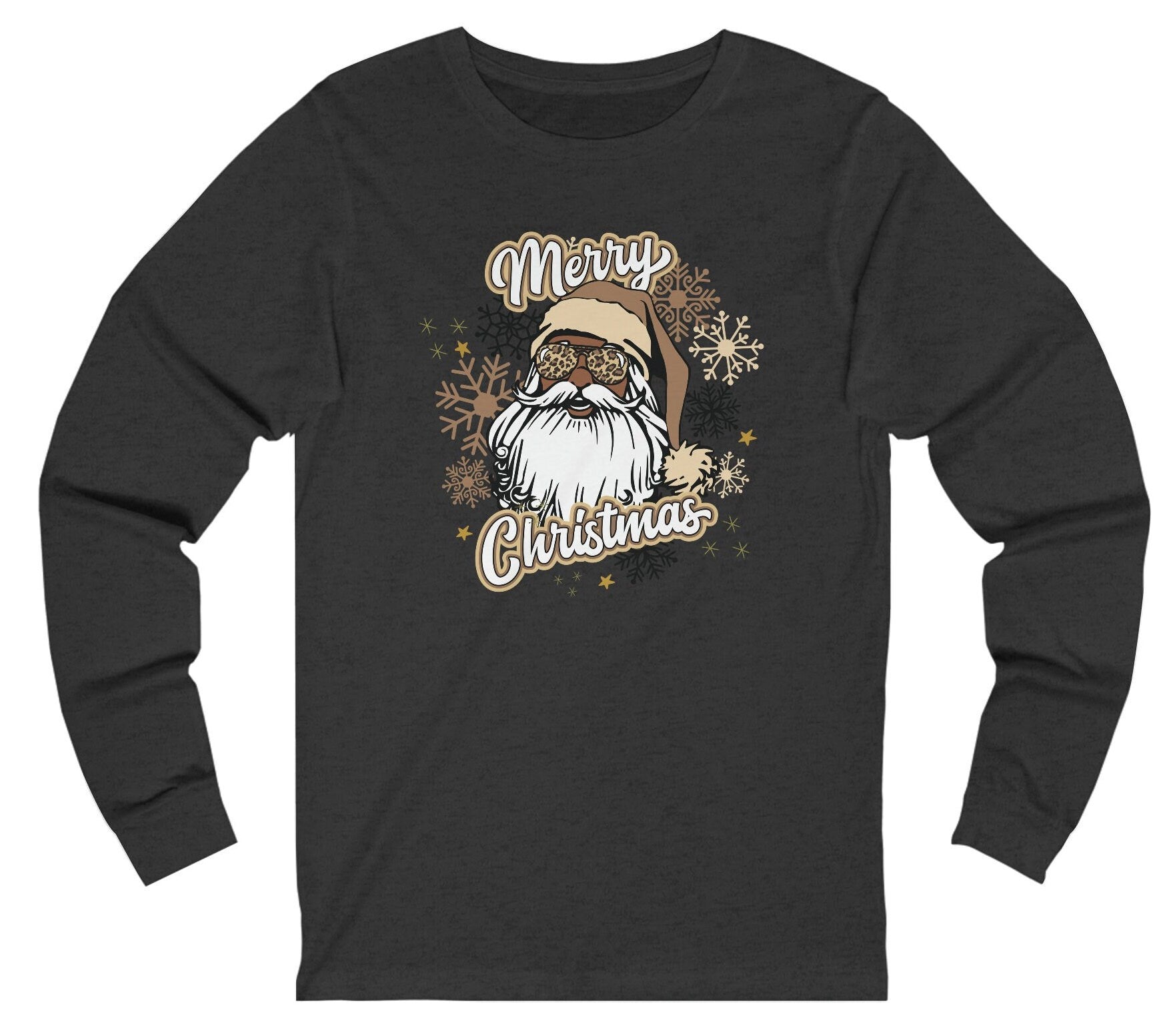 Black Santa Long Sleeve Tee