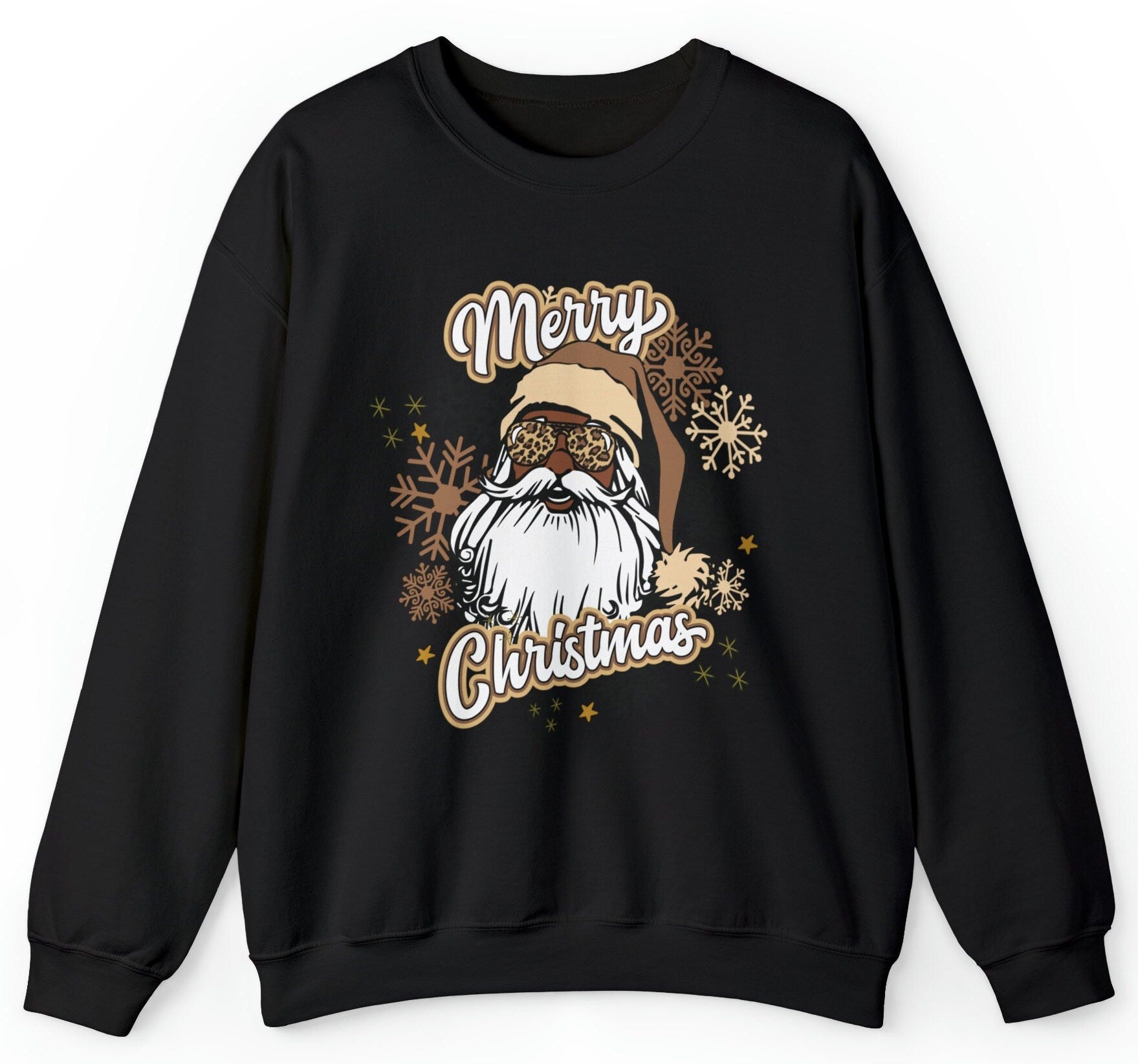 Black Santa Christmas Sweatshirt