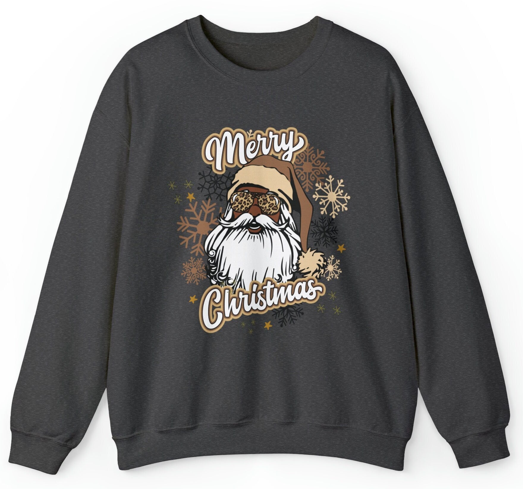 Black Santa Christmas Sweatshirt