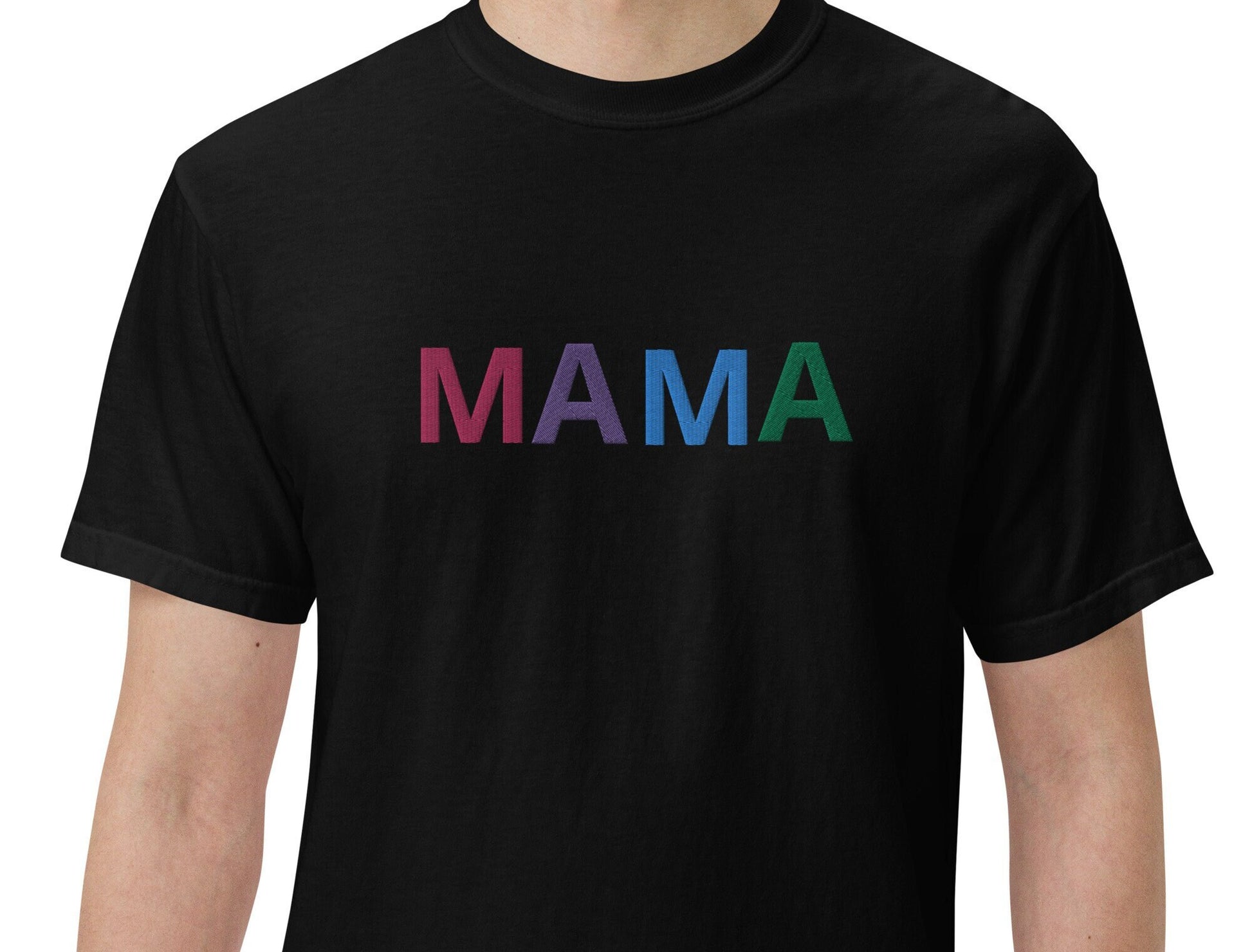 Embroidered Mama t-shirt, Mother day gift, pregnency annoincement