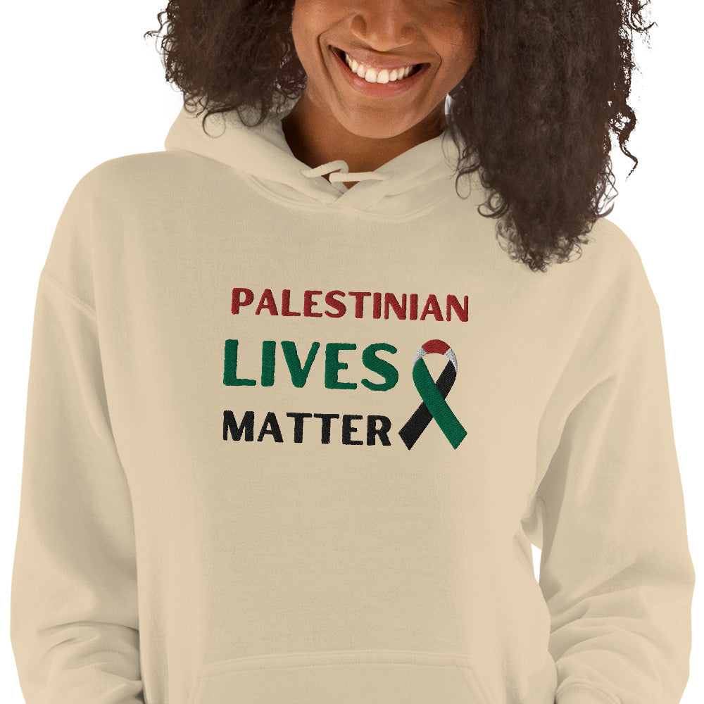 Embroidered Gaza Palestine Hoodie, Palestinian Lives matter Sweatshirt, Palestine Sweater