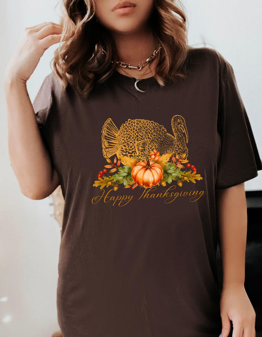 Thanksgiving T-shirt, Thanksgiving Turkey shirt, Unisex Jersey Short Sleeve Tee