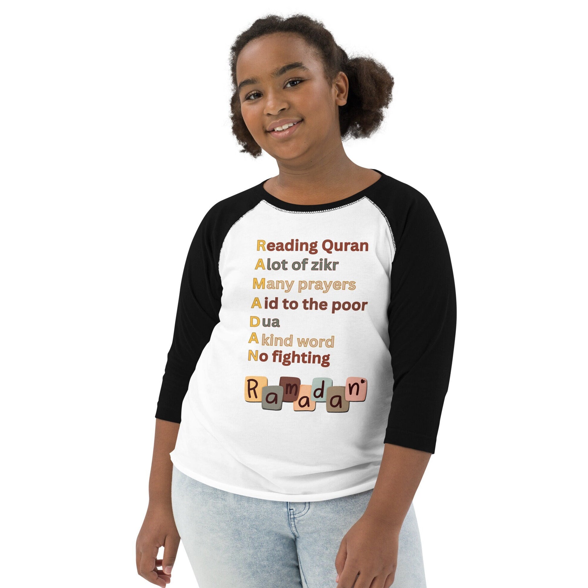 Ramadan Kids' Shirt, Muslim Kid Tee, Ramadan Tees, Youth baseball shirt