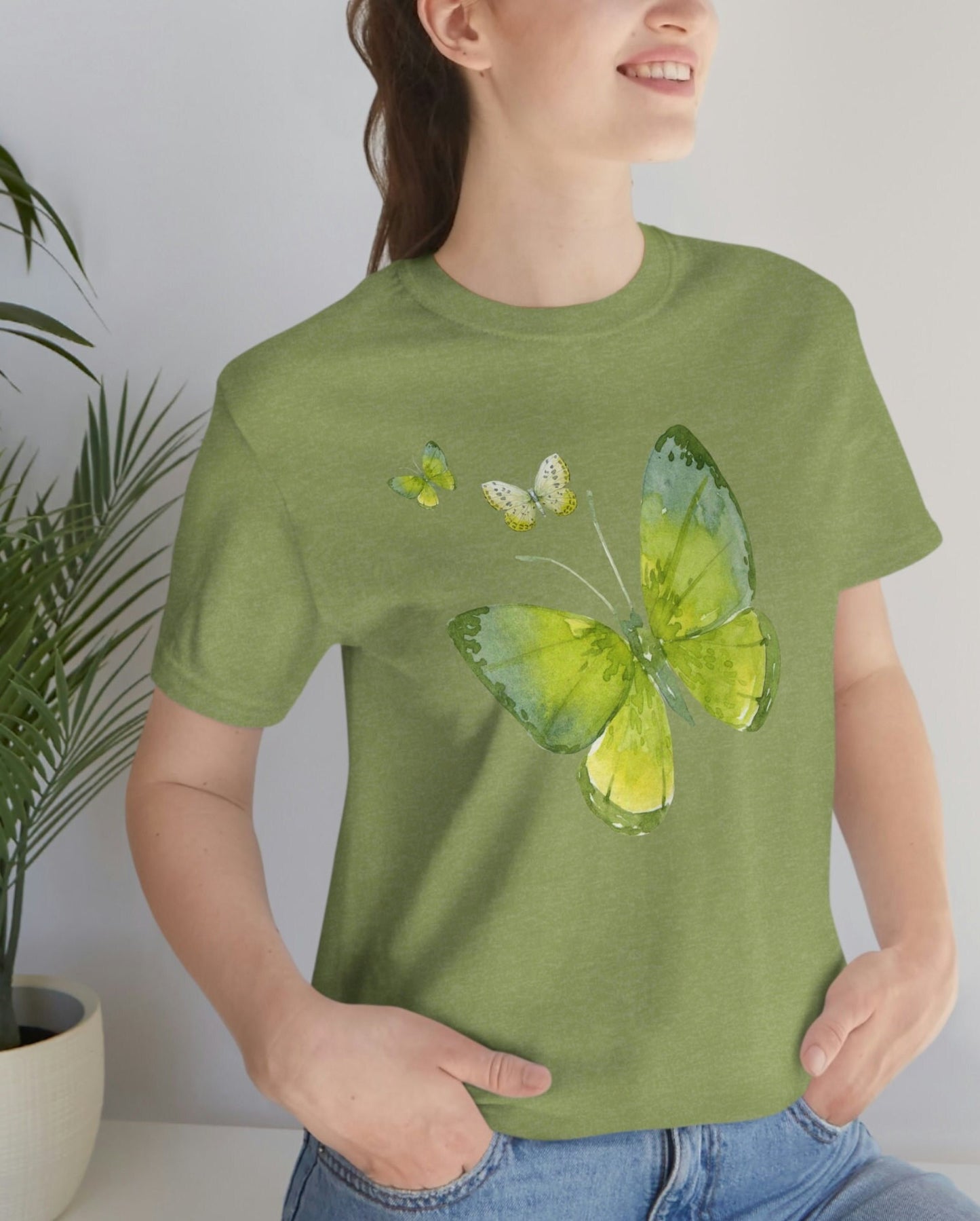 Butterfly T-shirt, Butterfly Tee, Nature Lover Shirt, Butterflies Tee Gift, Insect Shirts, Aesthetic Shirt, Butterfly Cute Shirt