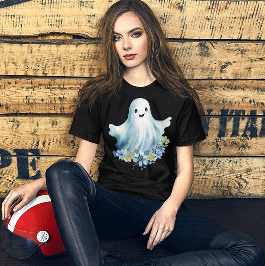 Floral Ghost Shirt, Flower Halloween Shirt, Floral Ghost Shirt, Digital Download, Halloween Sweatshirt, Cute Ghost Shirt, Halloween Party