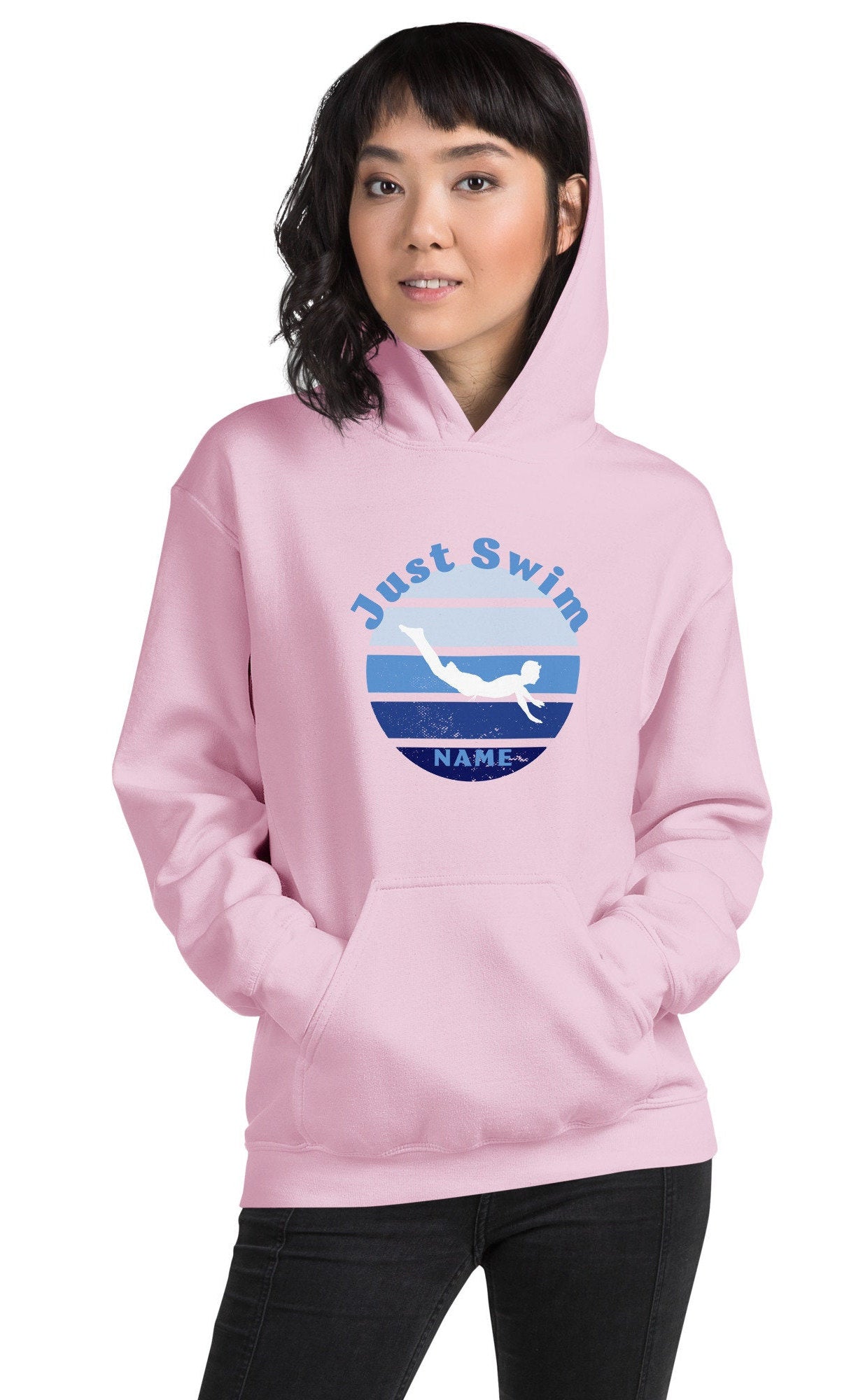 Swwimmer Hoodie. Swim team sweater, Swim Coach Gift