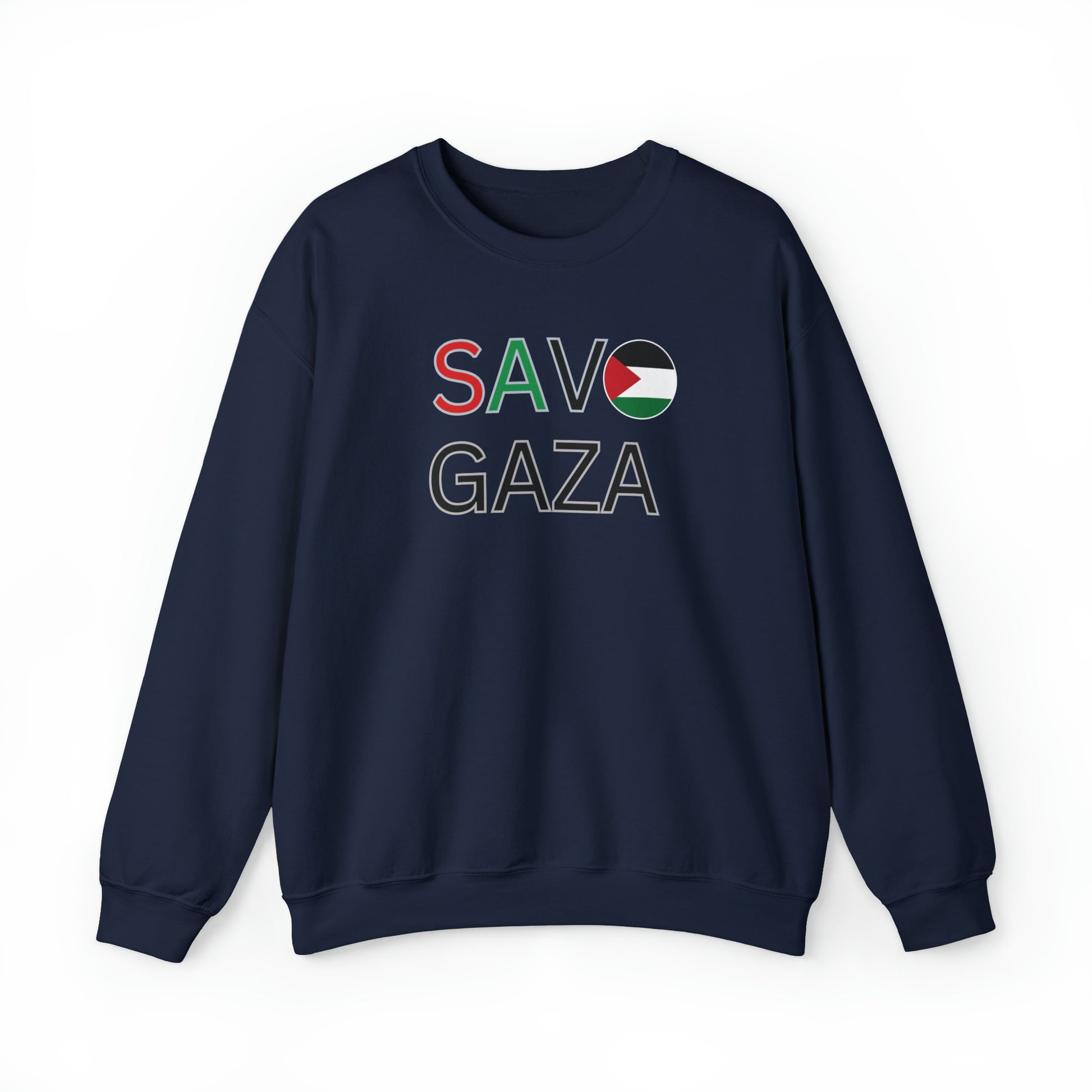 Save Gaza Sweater, Palestine Sweatshirt, Free Palestine Sweater, Palestine Flag Crewneck, Stand With Palestine ™ Crewneck Sweatshirt