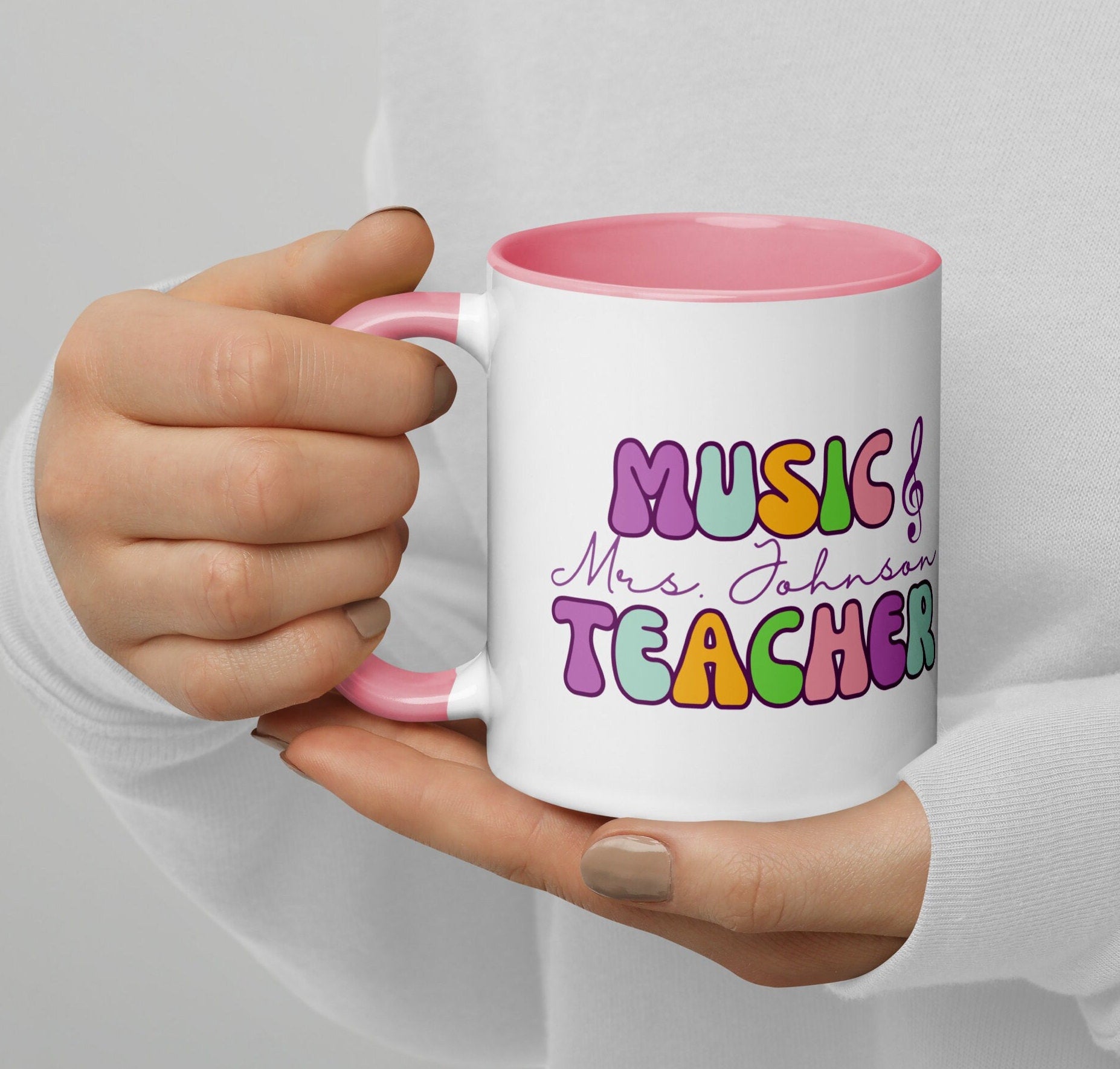 11 OZ Personalized Music Teacher Mug, Piano Teacher Gift, Music Teacher Cup, Band Teacher Gift, Teacher Appreciation,