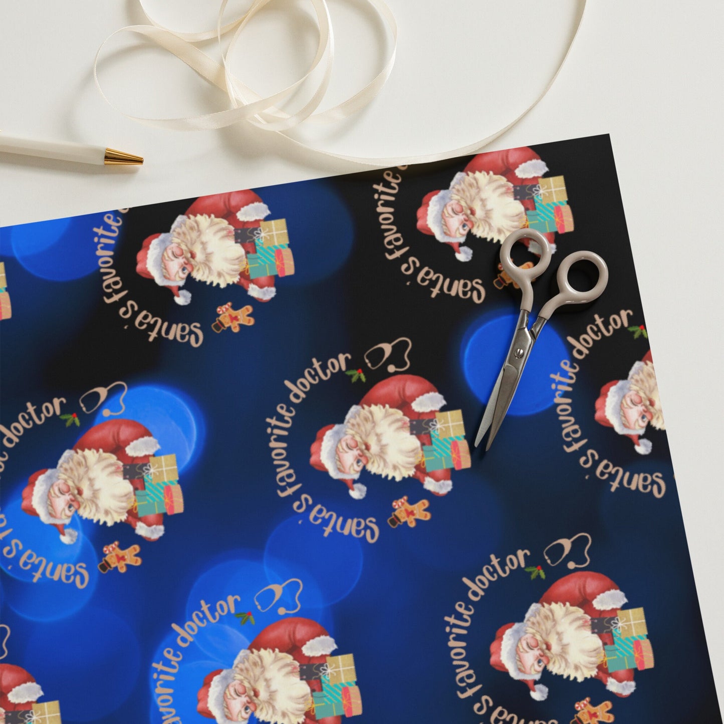 Doctors Christmas Wrapping paper, Medical Graduation Christmas Gift Wrap, Christmas Wrap, Christmas Present Wrapping paper sheets
