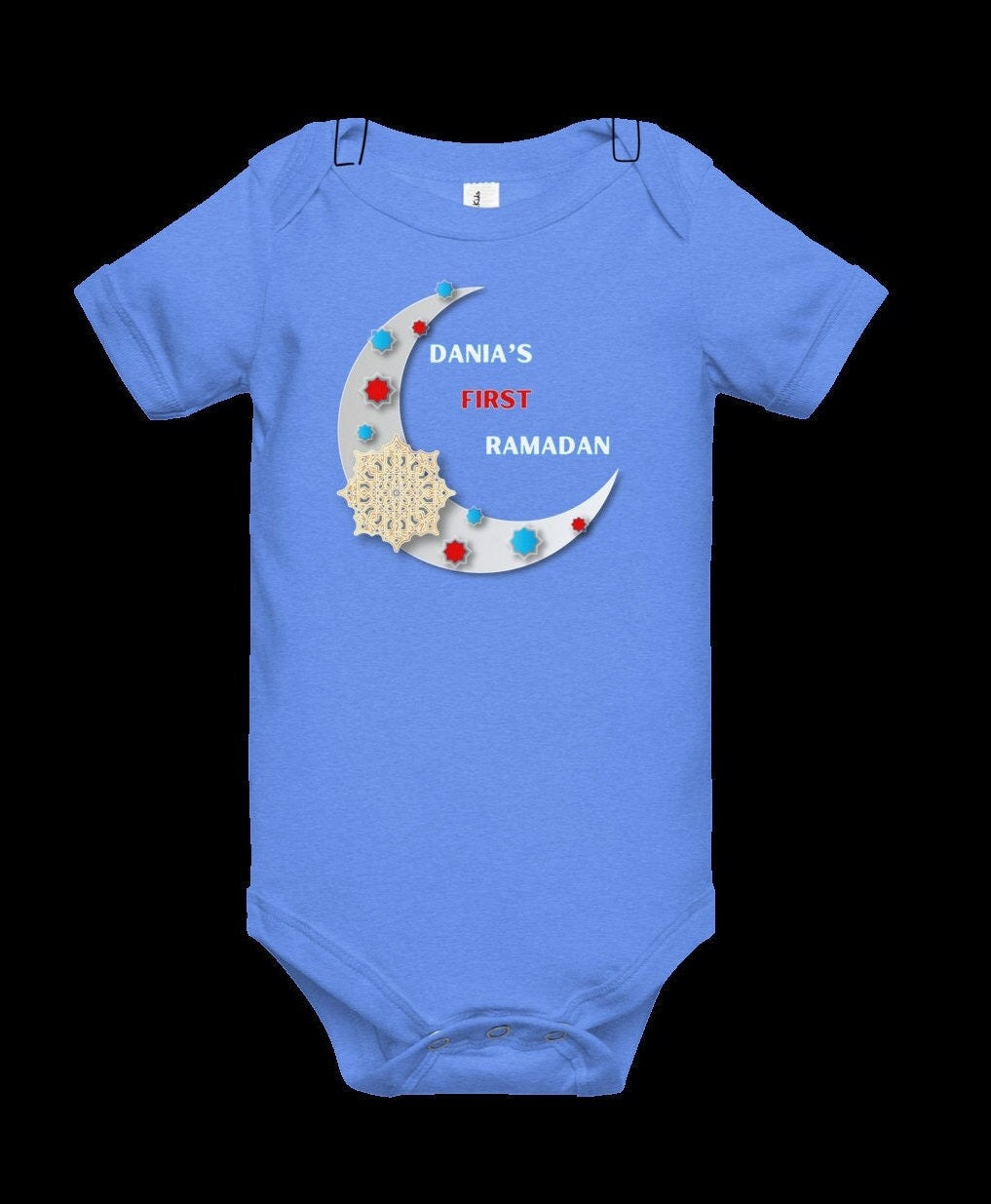Personalized My First Ramadan Bodysuit, Muslim Newborn Ramadan Gift