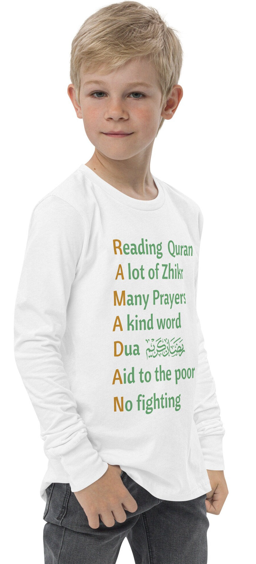 Ramadan Youth long sleeve tee, Ramadan Kid Shirt